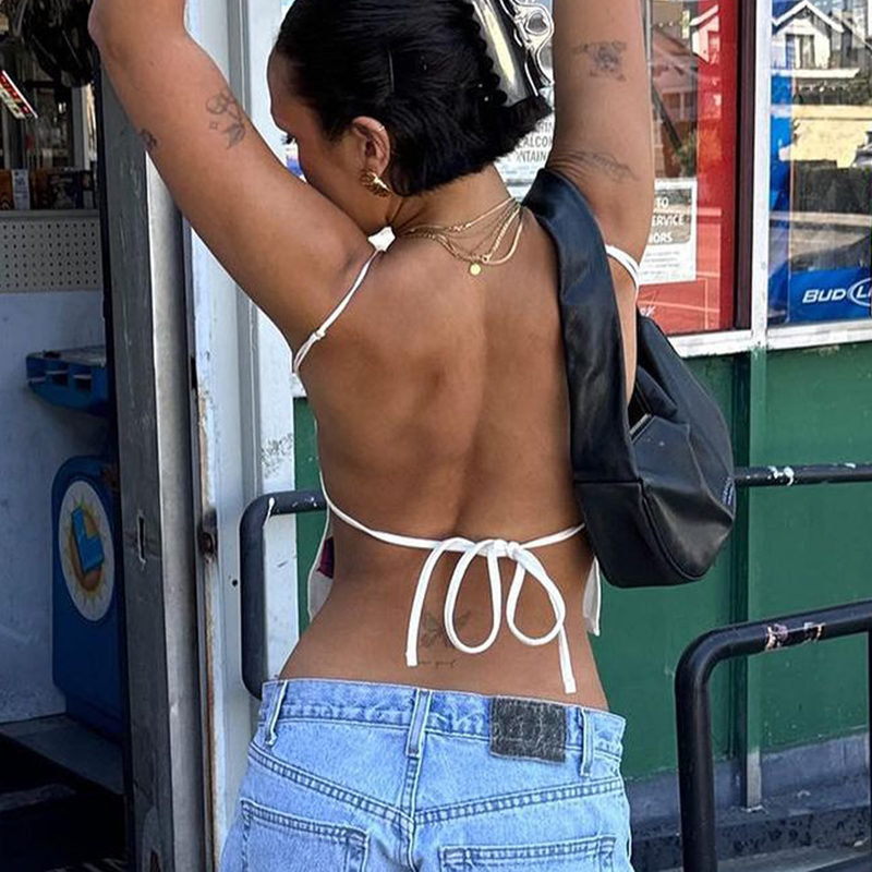 Zara Summer Clothing For Women - Y2K Style Spicy Girl Sexy Backless