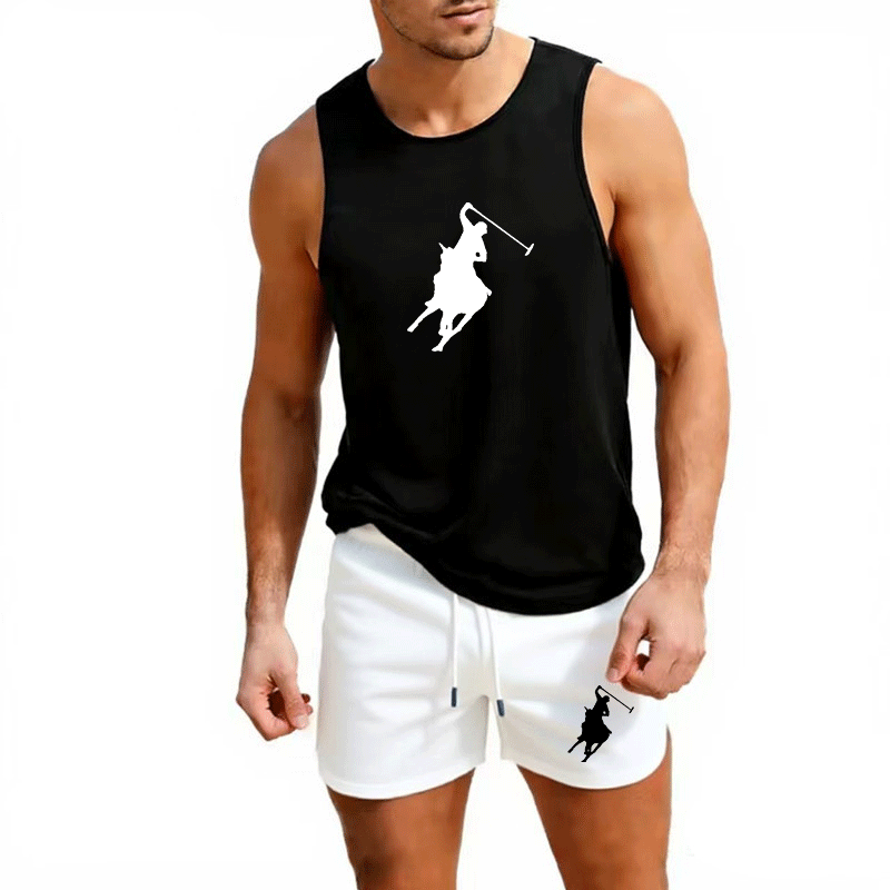 Summer Clothing Usa - European Men Summer Vest and Shorts