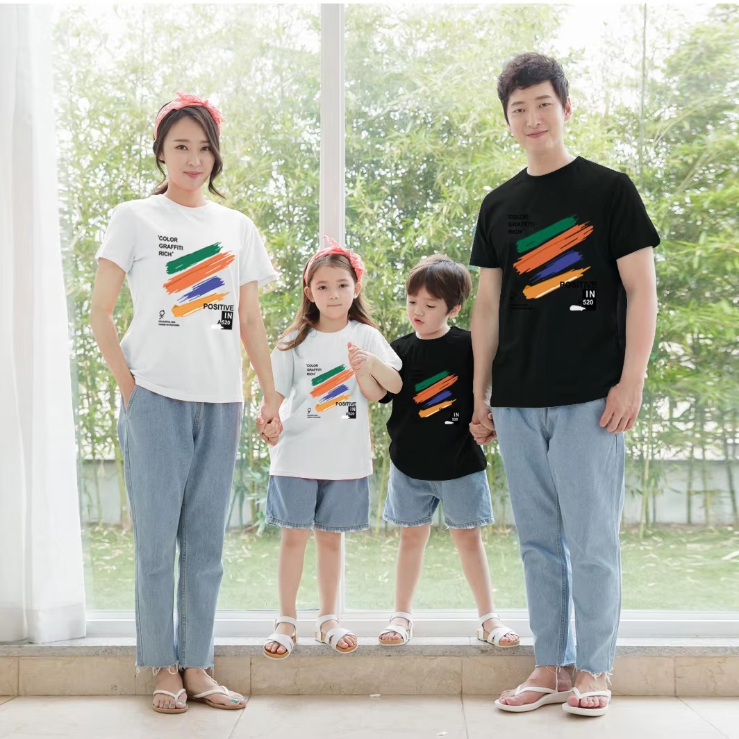 Summer Clothing Drawing For Kids - Family Look T Shirts 2026 Summer