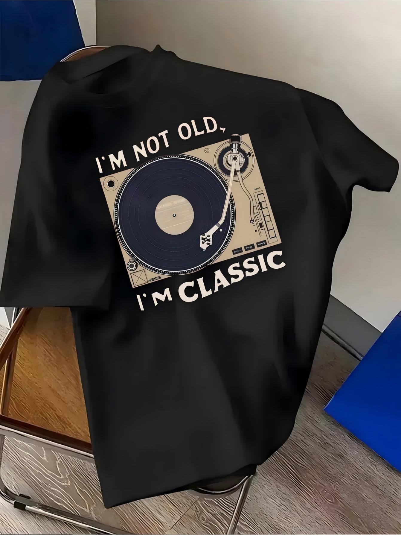 Summer Clothing Old Money - Vintage Record Player T-Shirt I'm Not