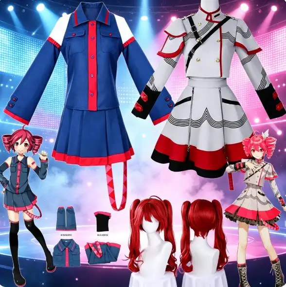 Summer Vacation Clothing Men - 2026 Anime MiIkuu Kasane Teto Cosplay