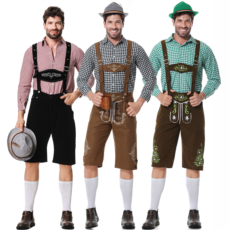 Summer Vacation Clothing Men - Guy Oktoberfest Traditional Lederhosen Costume Pubs