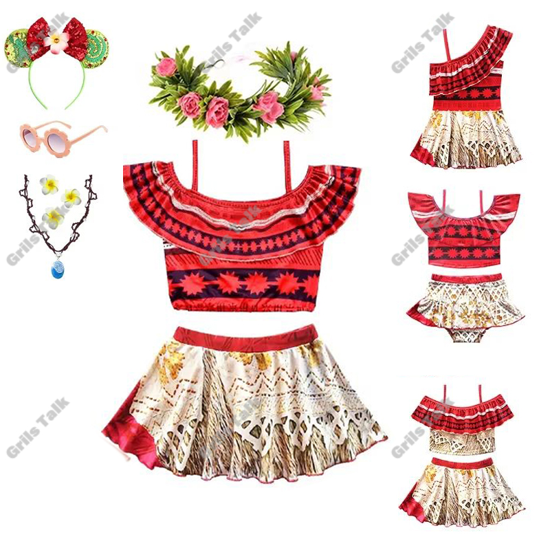 Summer Clothing Usa - Summer Fairy Princess Moana Cosplay Swimwear