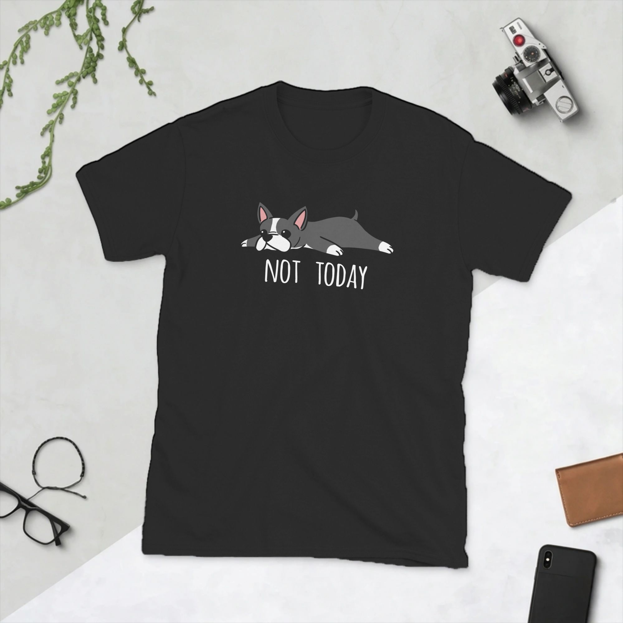 Summer Clothing Ideas - Funny Not Today Boston Terrier Dog