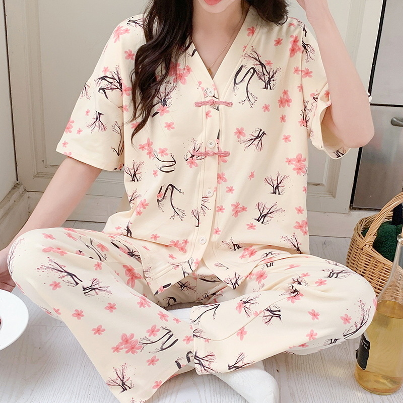 Summer Clothing Young Women - Women Pajamas Sets Spring Spring Short