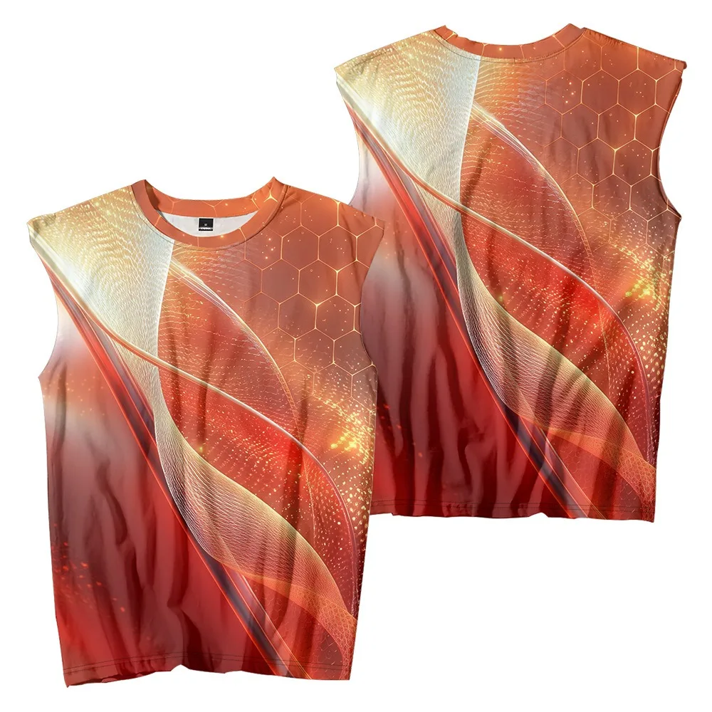 Summer Clothing Beach - Geometric Steel Snake Pattern Printed Mens