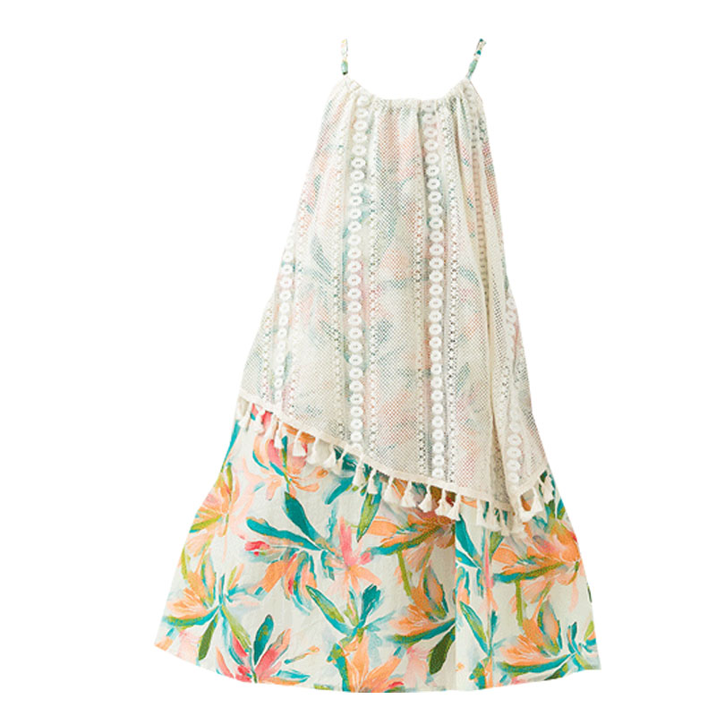 Tassels Girls Casual Dresses S - огляд і ціна Summer Clothing Drawing For Kids