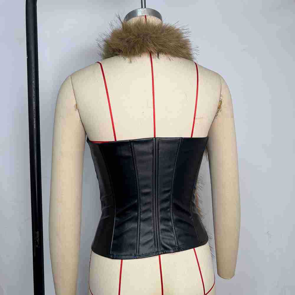 Sexy PU Leather Fishbone Wrap  - огляд і ціна Summer Clothing Wraps