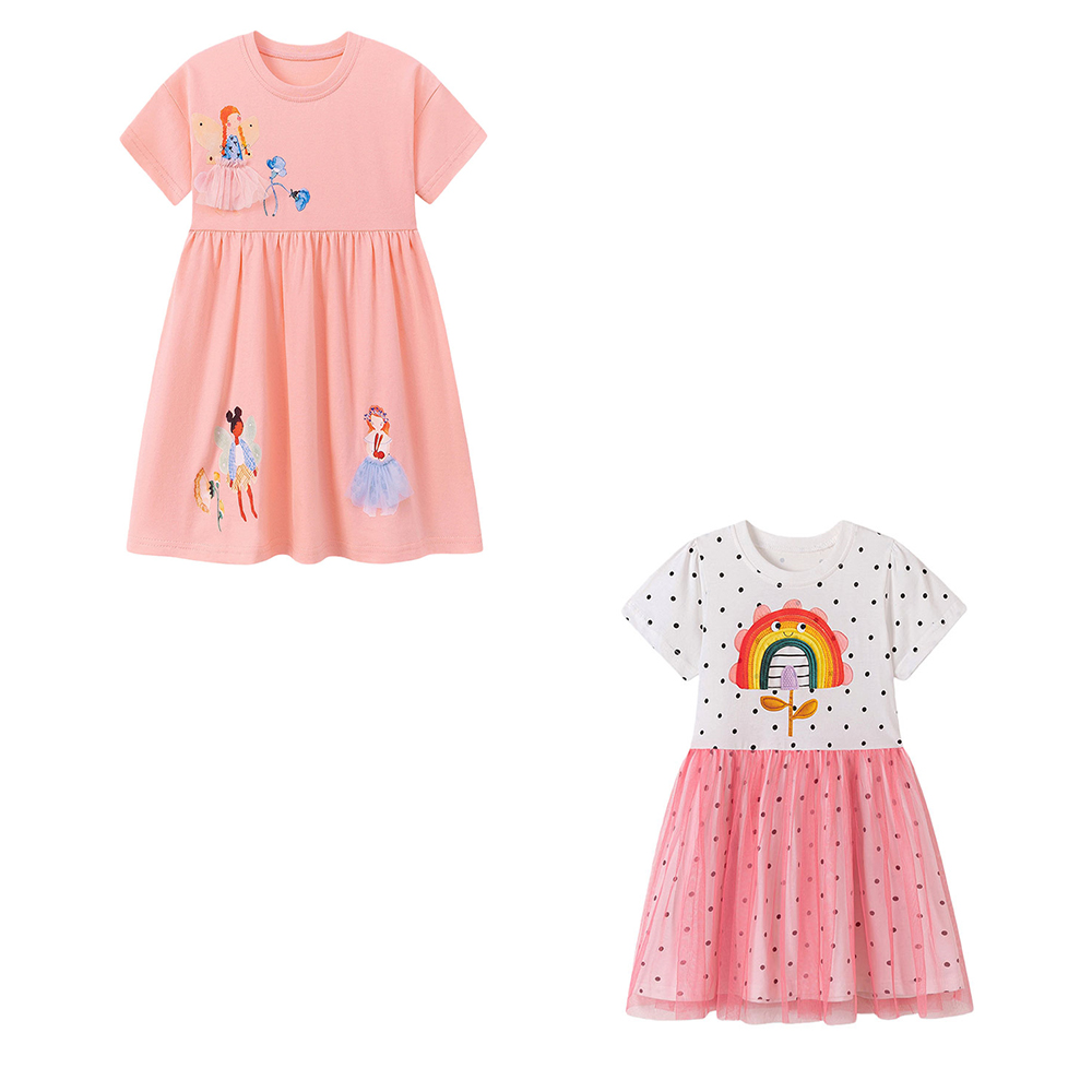 Short Sleeve Summer Girls Dres - огляд і ціна Summer Clothing Drawing For Kids
