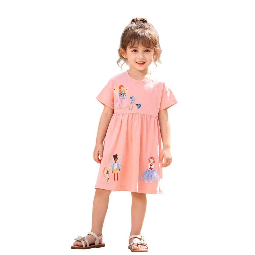 Short Sleeve Summer Girls Dres - огляд і ціна Summer Clothing Drawing For Kids