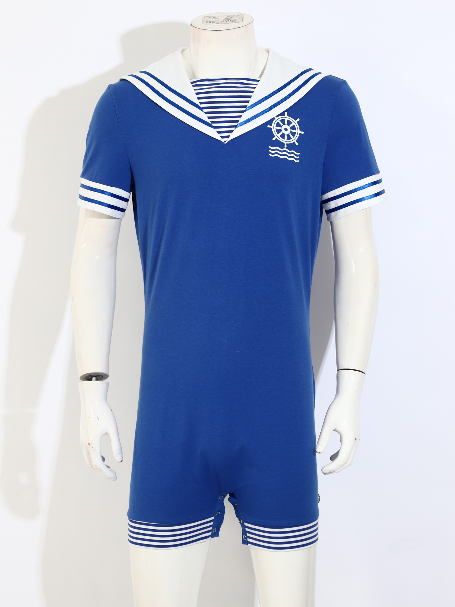 Men Navy Collar Rompers for Ha - огляд і ціна Summer Vacation Clothing Men