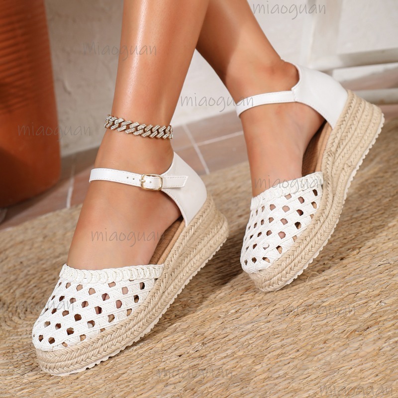 Boho Women's Hollow Out Woven  - огляд і ціна Espadrille Sandal Women