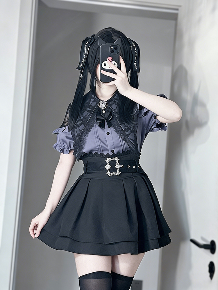 Gothic Style Shoulder Bared Sh - огляд і ціна Summer Clothing Old Money