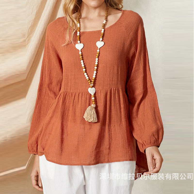 Loose Cotton Linen Long Sleeve - огляд і ціна Summer Clothing Brands For Women