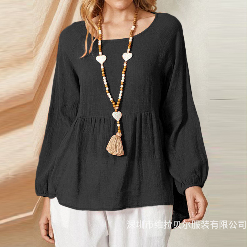 Loose Cotton Linen Long Sleeve - огляд і ціна Summer Clothing Brands For Women
