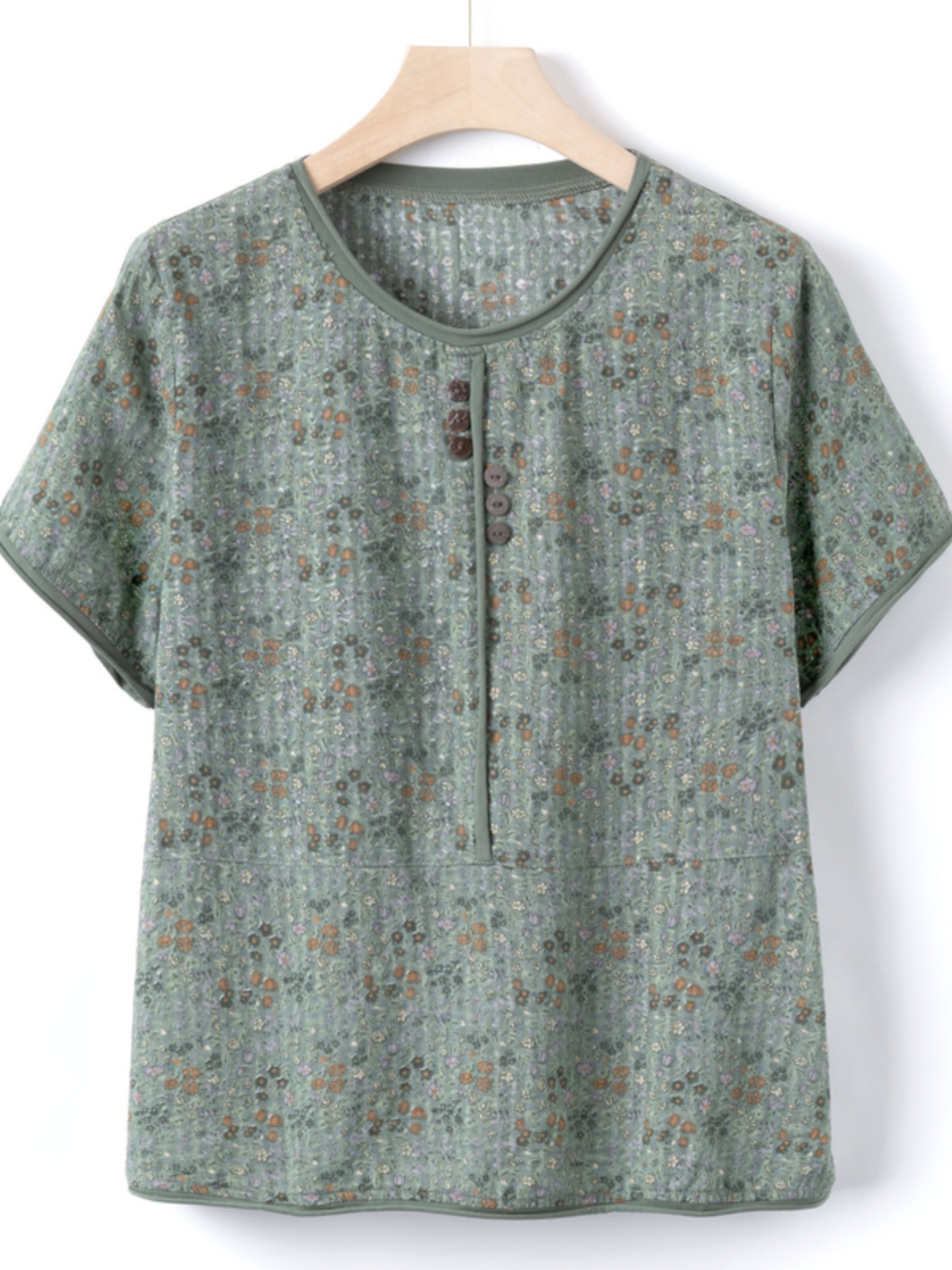 Casual Cotton Silk Short Sleev - огляд і ціна Summer Clothing Over 60