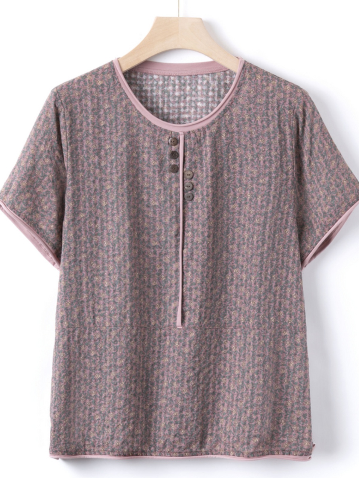 Casual Cotton Silk Short Sleev - огляд і ціна Summer Clothing Over 60
