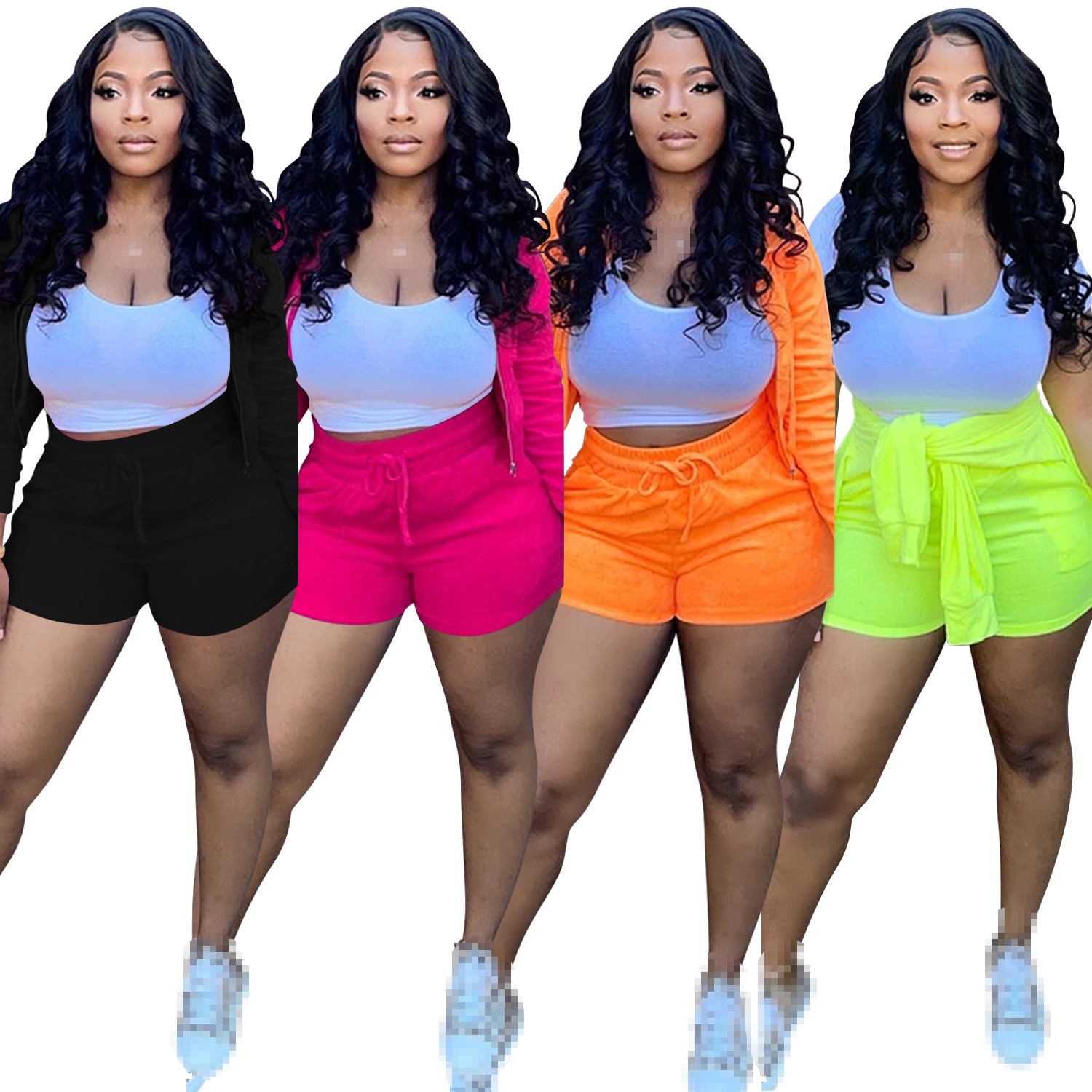 shorts sets 3 piece set women  - огляд і ціна Summer Clothing Bundle