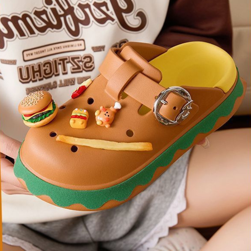 Funny Hamburger Summer Slipper - огляд і ціна Summer Clothing Wraps