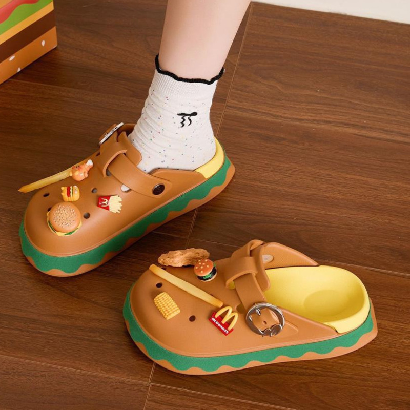 Funny Hamburger Summer Slipper - огляд і ціна Summer Clothing Wraps