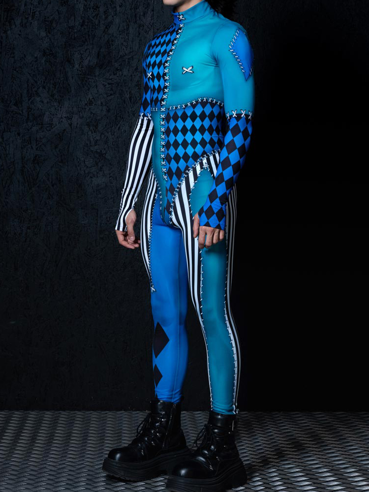 Clown Adult Robot Cosplay Jump - огляд і ціна Summer Vacation Clothing Men