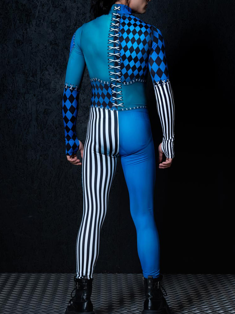 Clown Adult Robot Cosplay Jump - огляд і ціна Summer Vacation Clothing Men