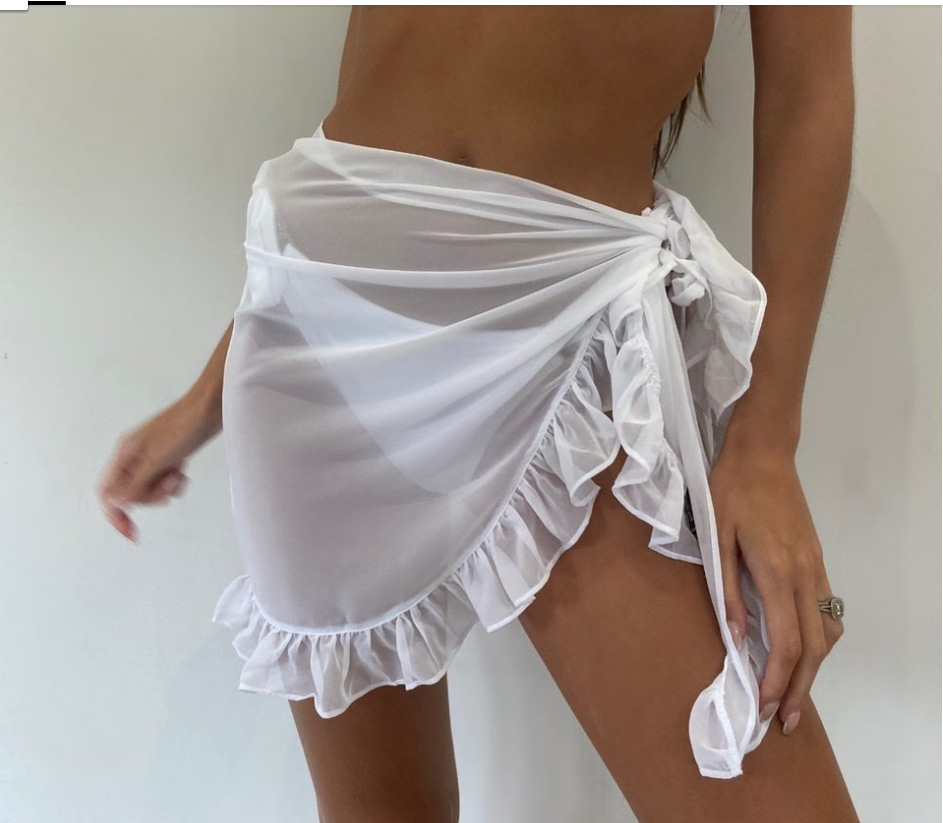 6 Colors Ruffle Bikini Cover U - огляд і ціна Summer Clothing Colors