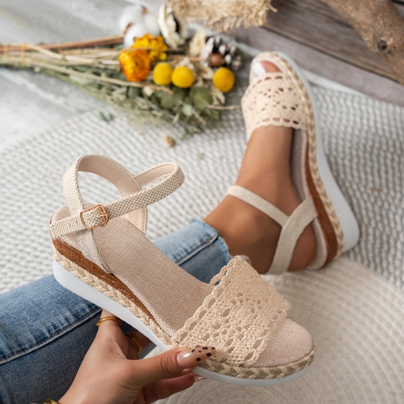 Women Lace Wedge Sandals Espad - огляд і ціна Espadrille Sandal Women
