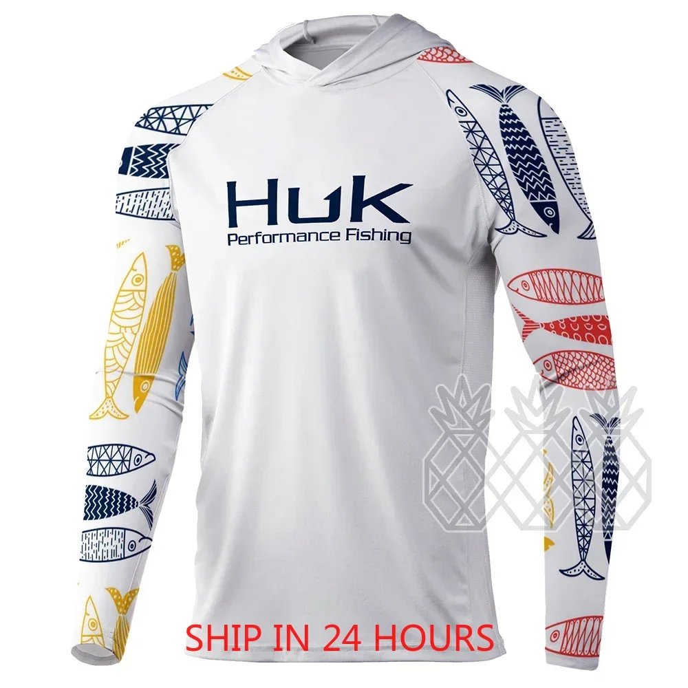 HUK Fishing Hoodie Shirts Men  - огляд і ціна Summer De Clothing