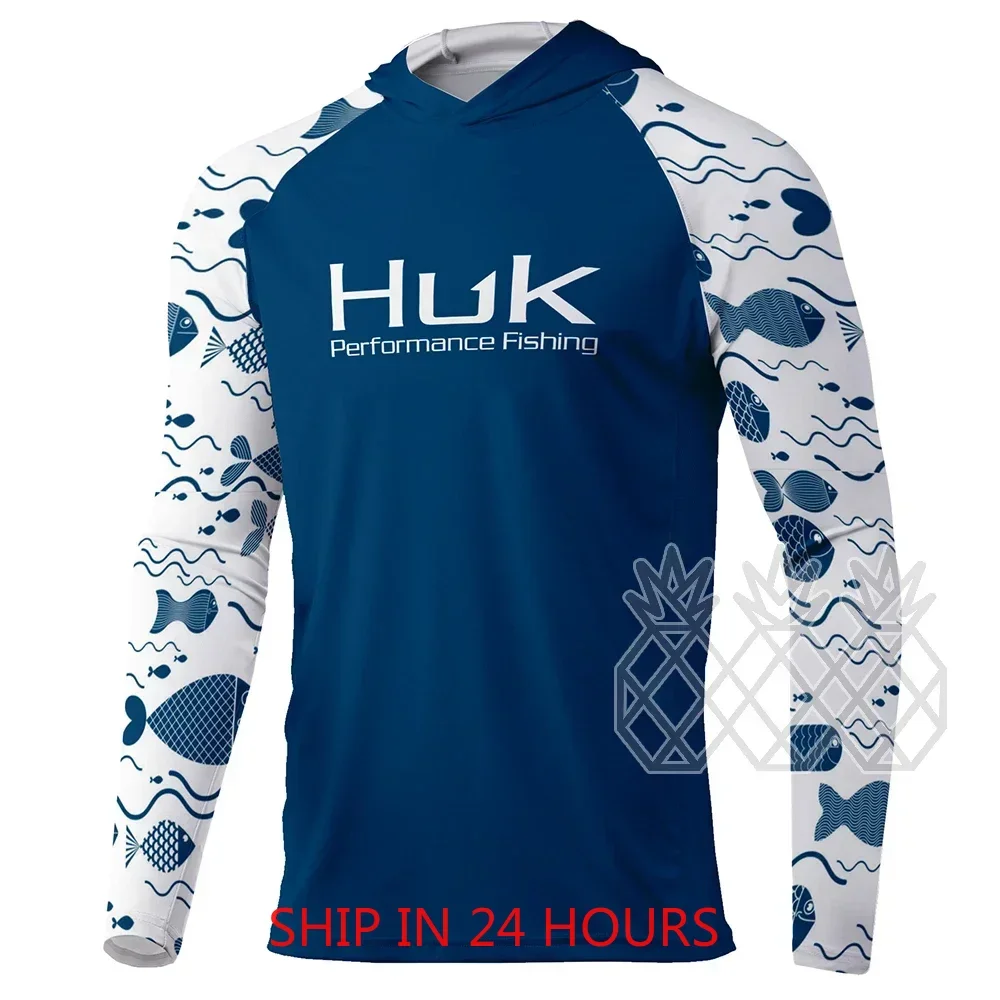 HUK Fishing Hoodie Shirts Men  - огляд і ціна Summer De Clothing
