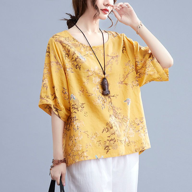 Summer New Cotton Linen Slim F - огляд і ціна Summer Clothing Over 60