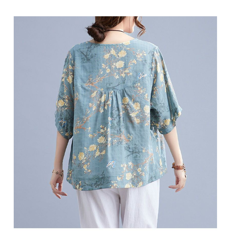Summer New Cotton Linen Slim F - огляд і ціна Summer Clothing Over 60