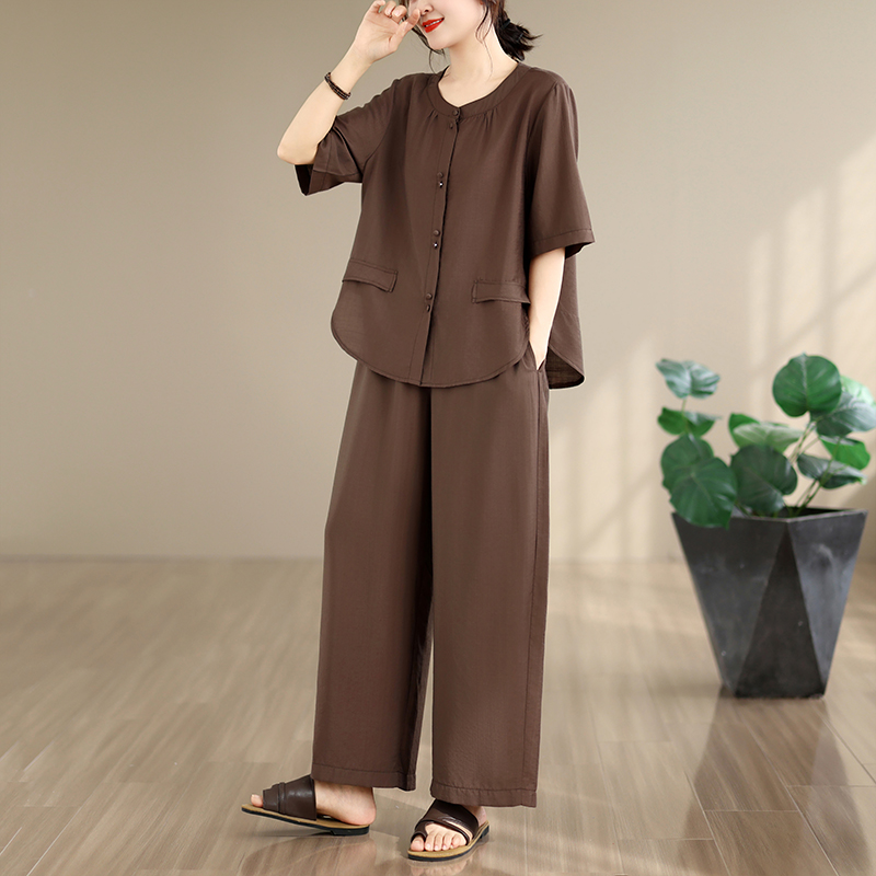 New Summer Cotton Linen Loose  - огляд і ціна Summer Clothing Over 60