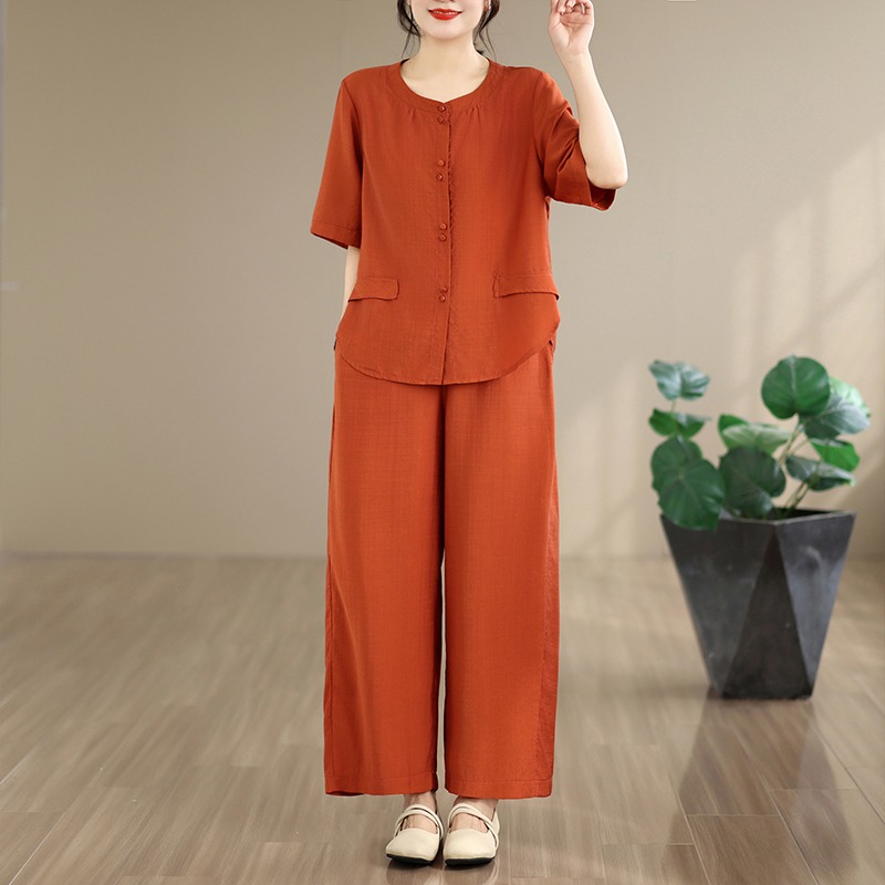 New Summer Cotton Linen Loose  - огляд і ціна Summer Clothing Over 60