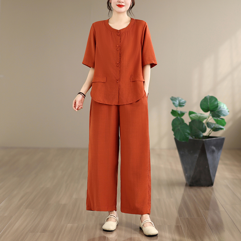 New Summer Cotton Linen Loose  - огляд і ціна Summer Clothing Over 60