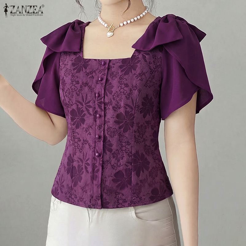 ZANZEA Woman Elegant Floral Ja - огляд і ціна Summer De Clothing