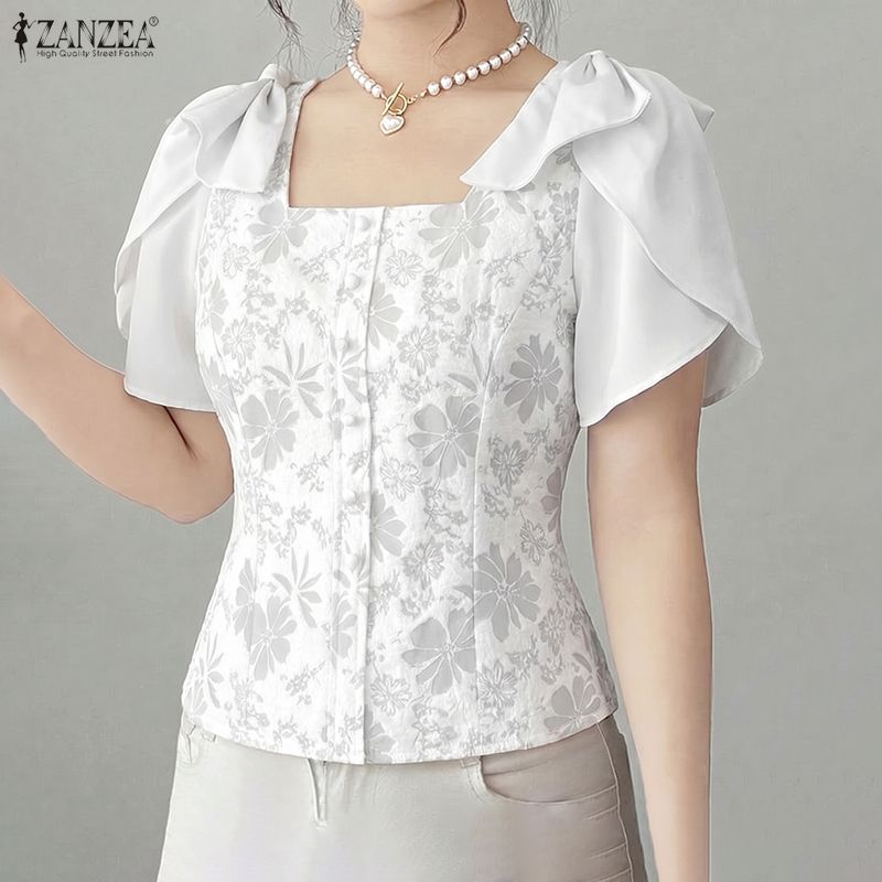 ZANZEA Woman Elegant Floral Ja - огляд і ціна Summer De Clothing