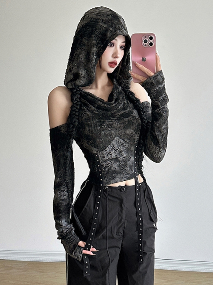 Hooded Y2k Top For Women Cloth - огляд і ціна Summer De Clothing