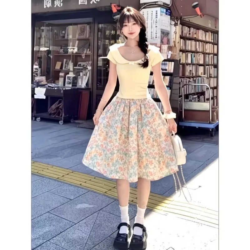 Japan Korean Women Sweet Slim  - огляд і ціна Summer Clothing Japan