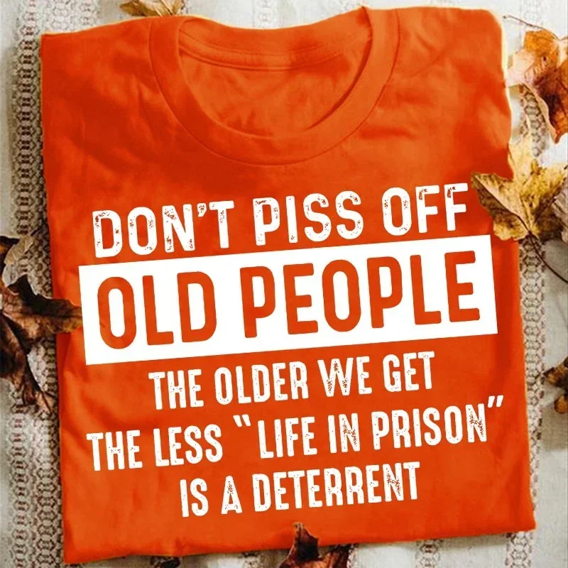 Dont Piss Off Old People Funny - огляд і ціна Summer Clothing Old Money