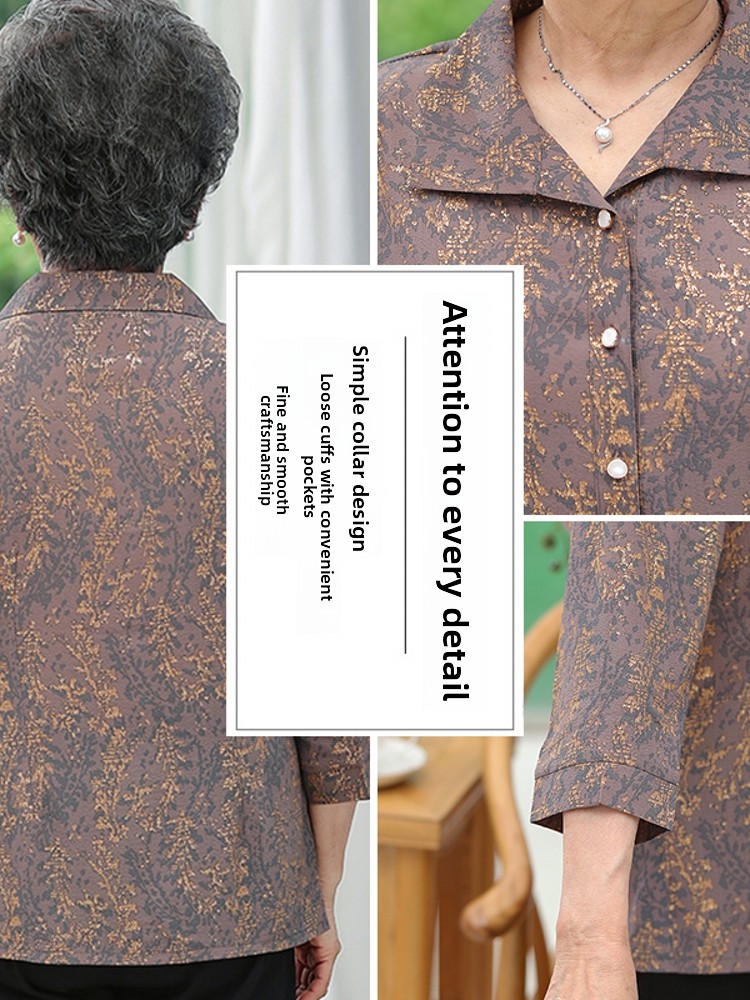 Elegant Grandmother Style Shir - огляд і ціна Summer Clothing Over 60