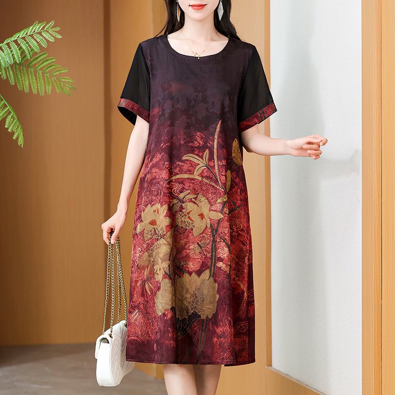 Elegant Mid-Length Printed Dre - огляд і ціна Summer Clothing Over 60