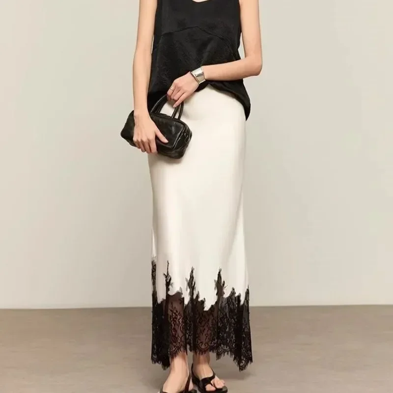 Fairy Lace-Trim Midi Skirt Hig - огляд і ціна Summer Clothing Wraps