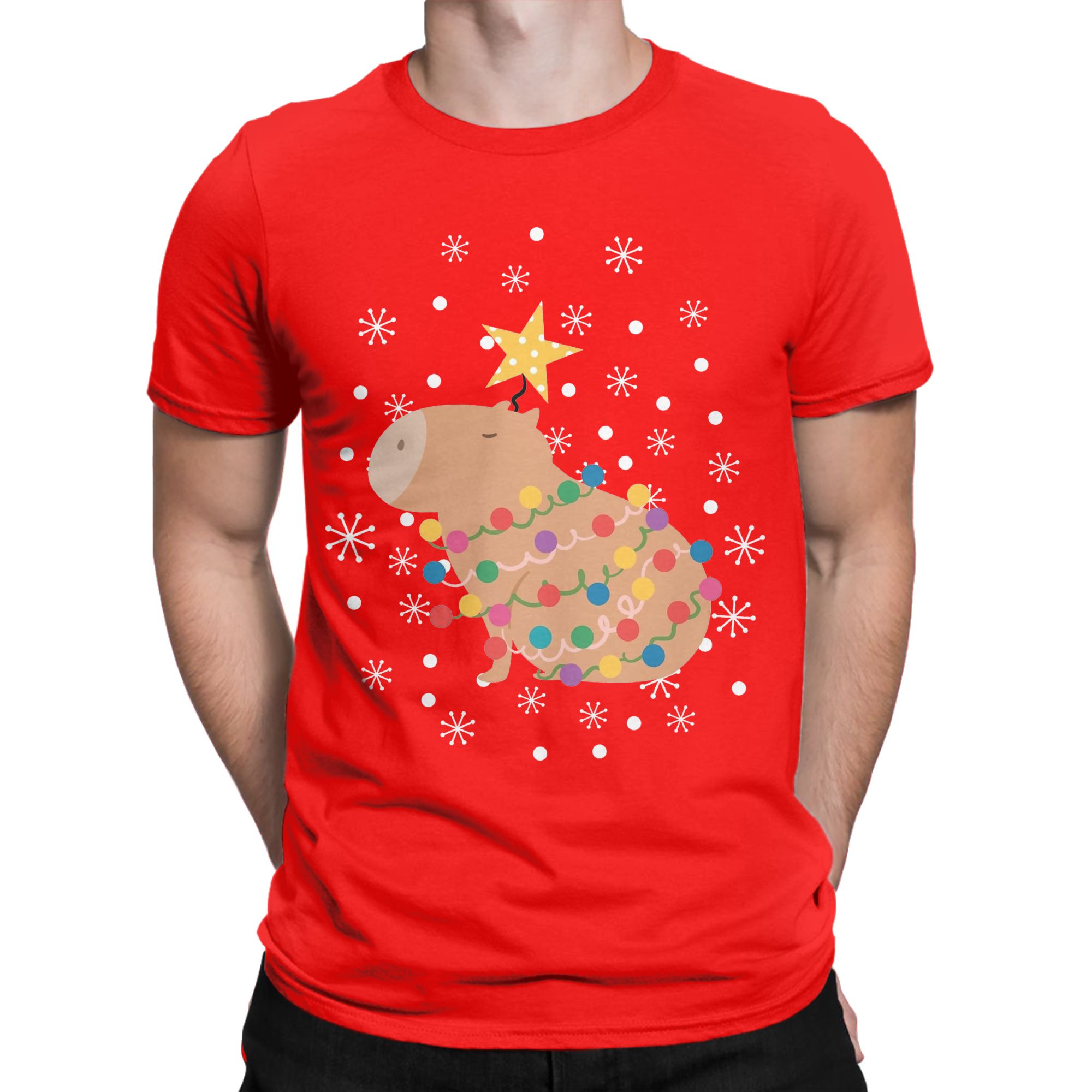 Capybara Christmas Tree  T Shi - огляд і ціна Summer Clothing Ideas