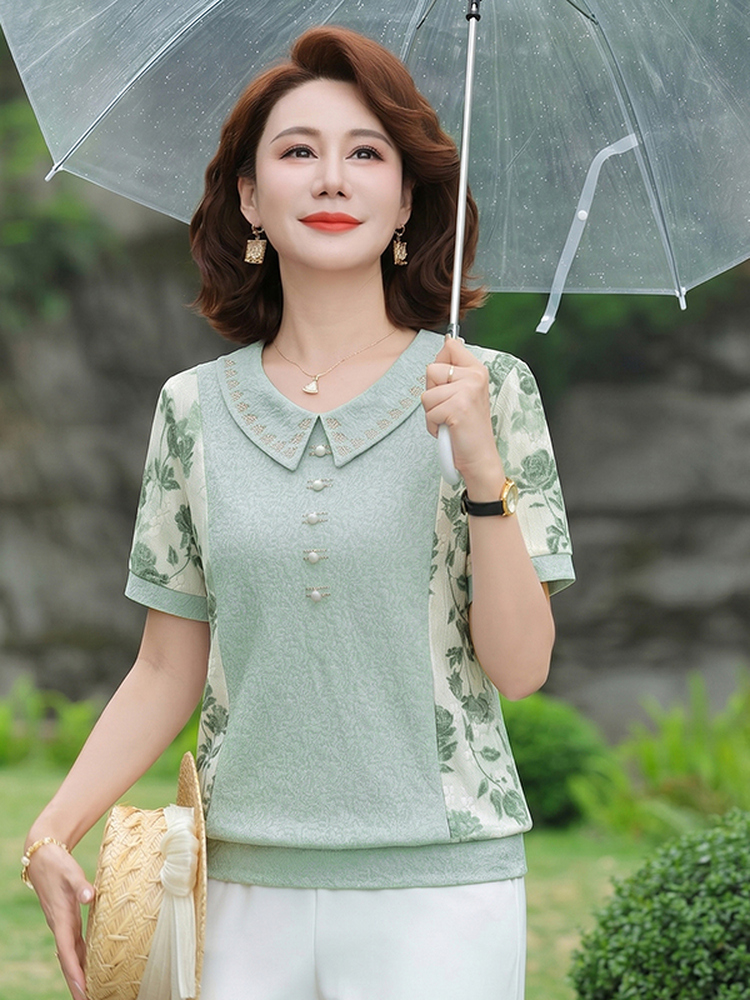 Slimming Short Sleeve T-Shirt  - огляд і ціна Summer Clothing Over 60