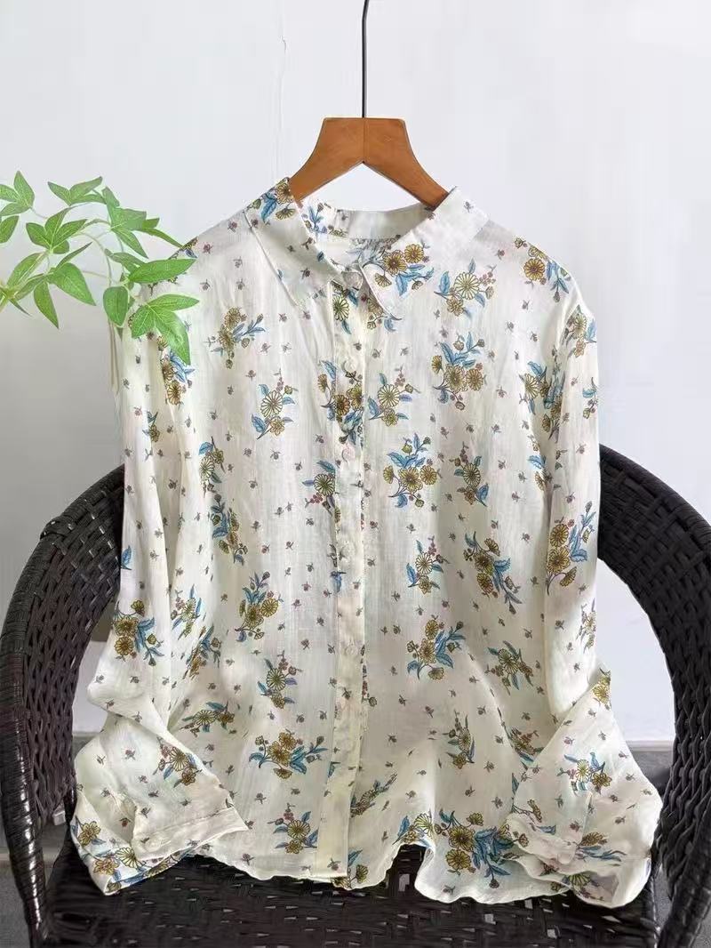 100% Ramie linen shirts and bl - огляд і ціна Summer Clothing Brands For Women