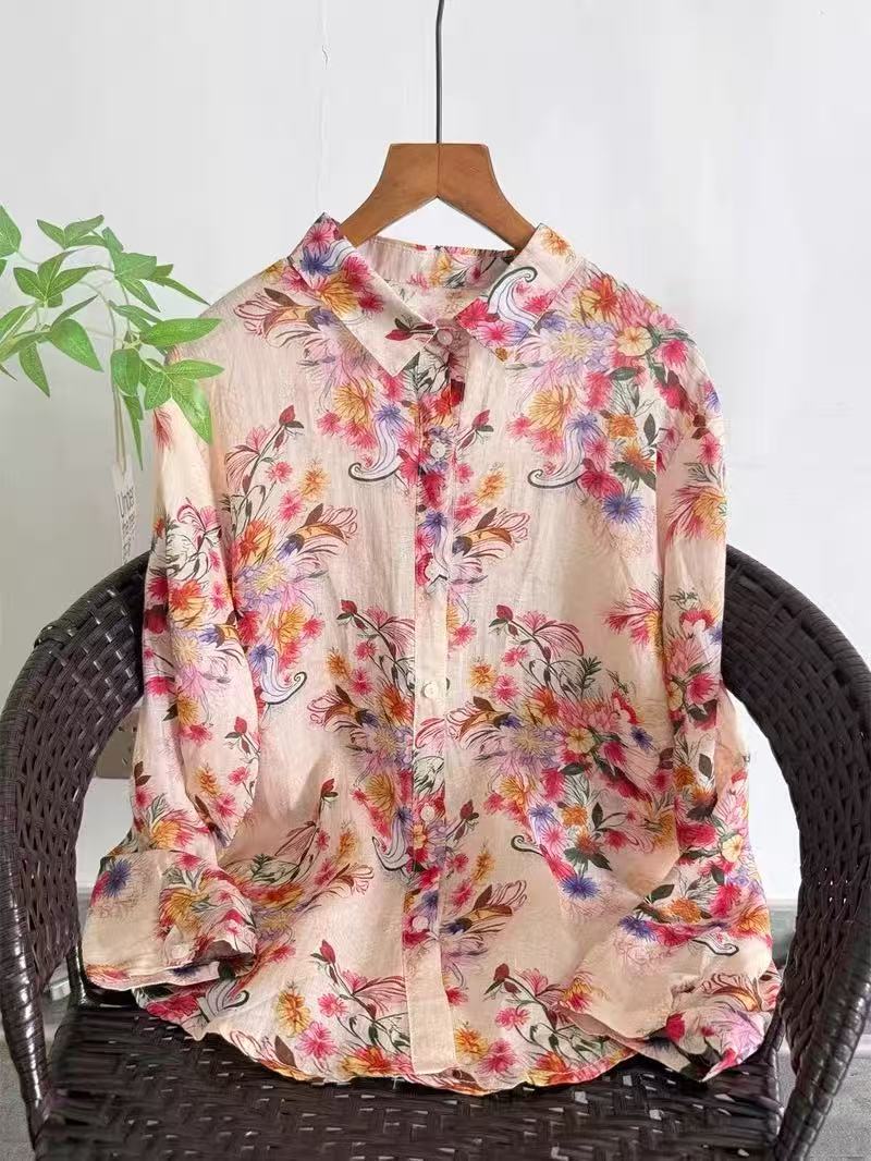 100% Ramie linen shirts and bl - огляд і ціна Summer Clothing Brands For Women