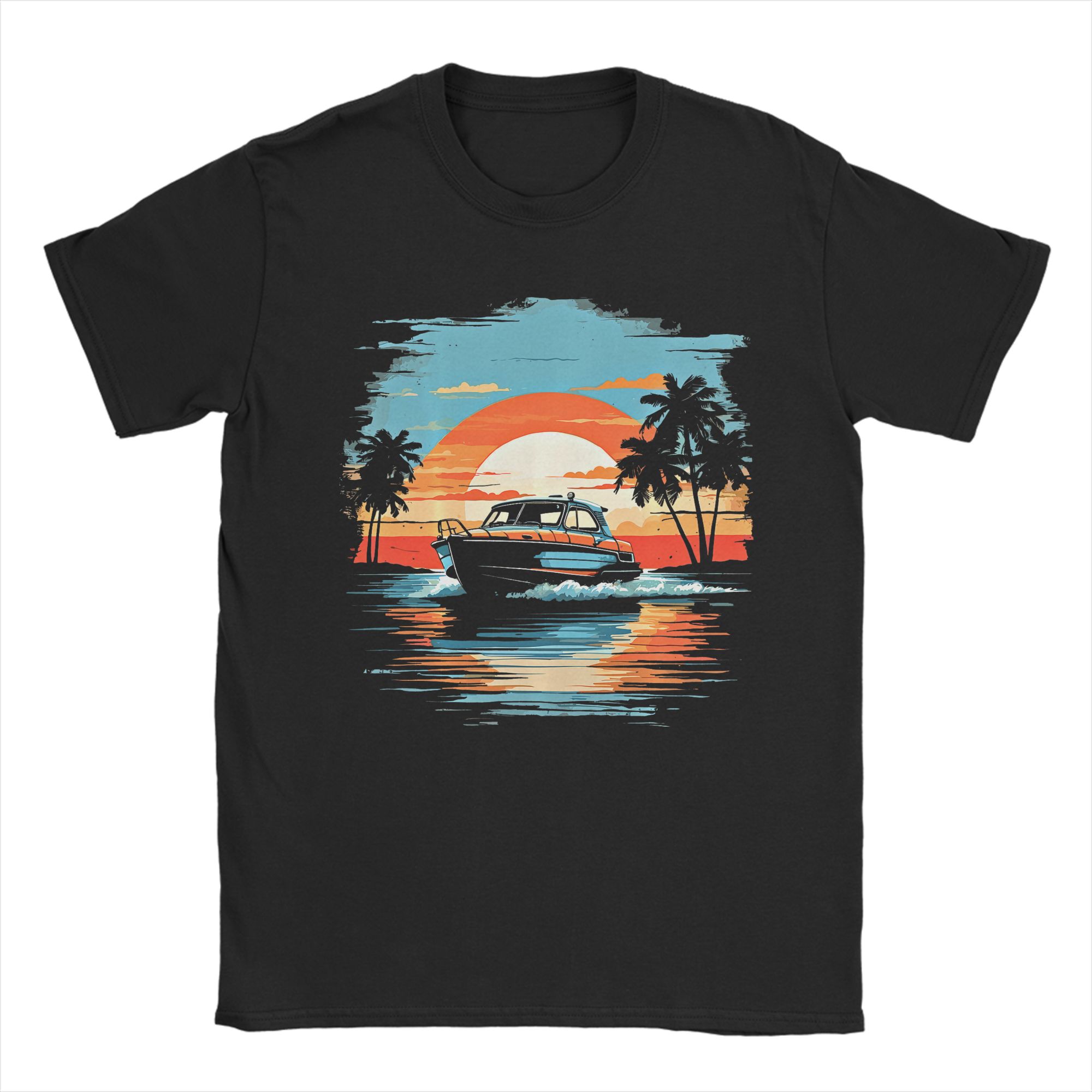 Men's T Shirt Motor Boat Yacht - огляд і ціна Summer Clothing Ideas