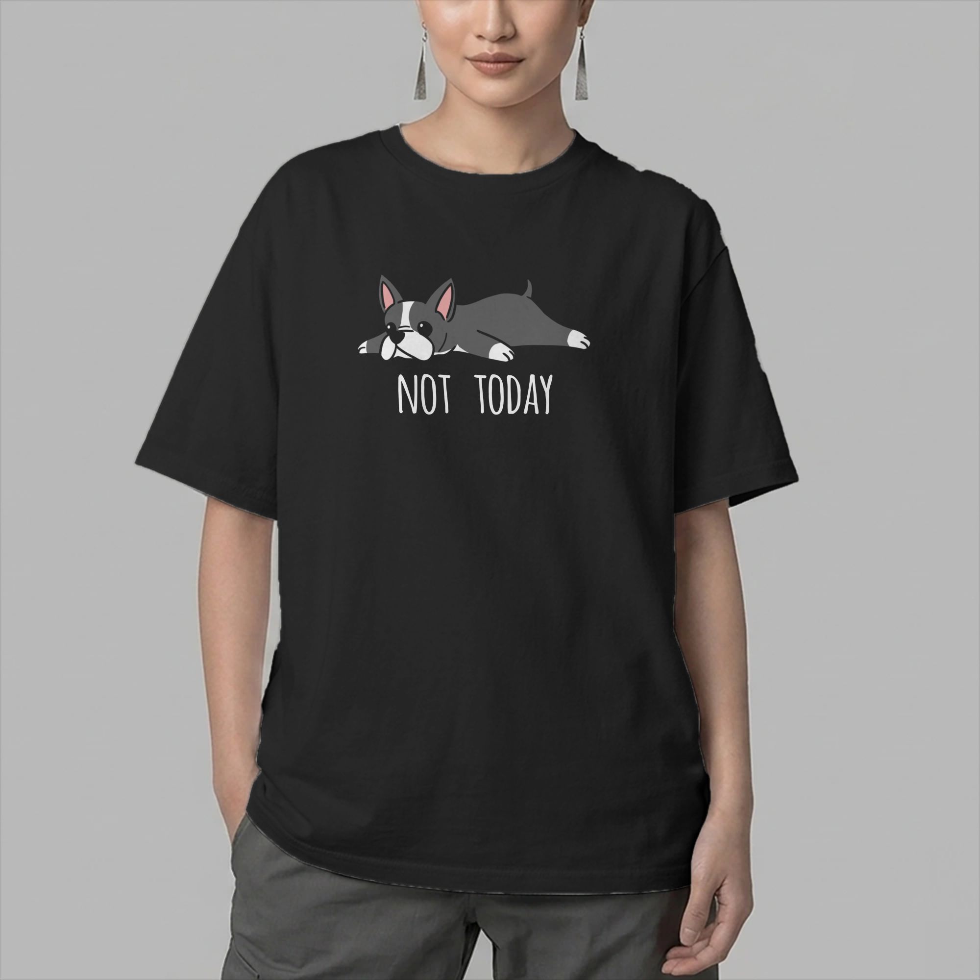 Funny Not Today Boston Terrier - огляд і ціна Summer Clothing Ideas