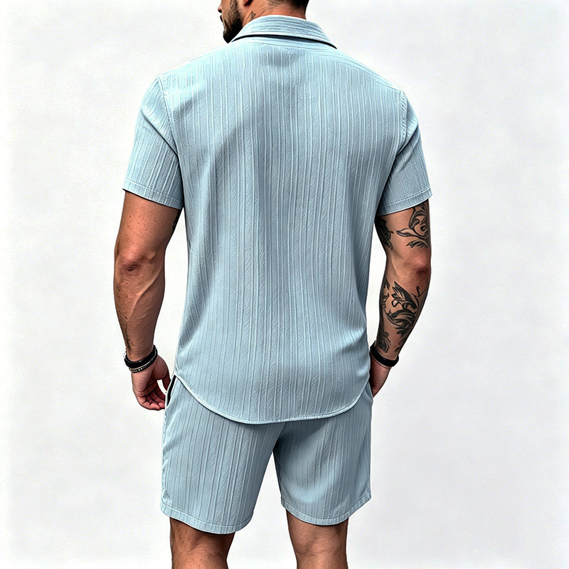 2026 New Men Vertical Wrinkle  - огляд і ціна Summer Clothing Beach